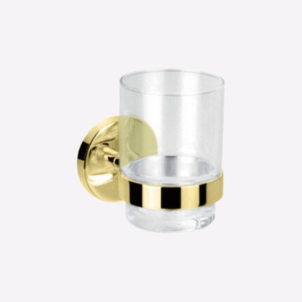 TUMBLER HOLDER WITH GLASS CALIBER CHROME - KLUDI
