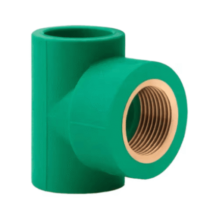 Thomsun PP-R Female Tee 20mm × 1/2", Fusion Run × BSP Female Branch, Compact Tee-Off