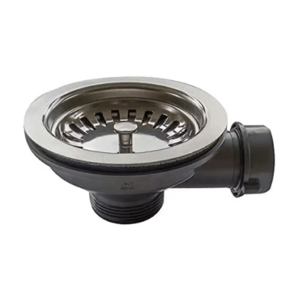Sundex Waste Coupler for SS Sink 90mm Hole SD3412, Stainless Body, Leak-Tight Seal, Easy Install